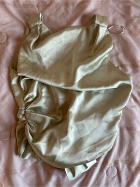 Zara Light sage green top